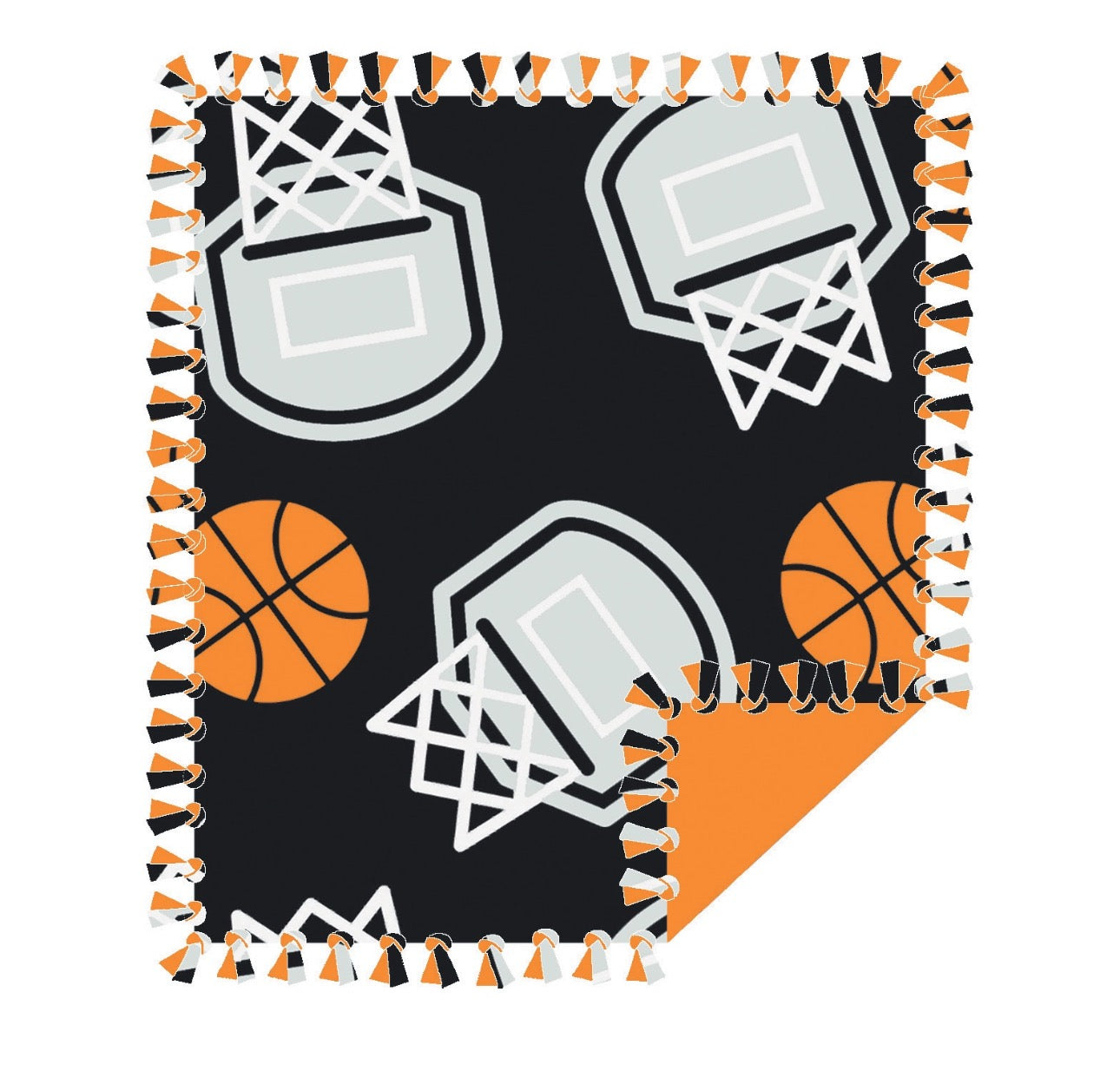 Basketball Knot Blanket