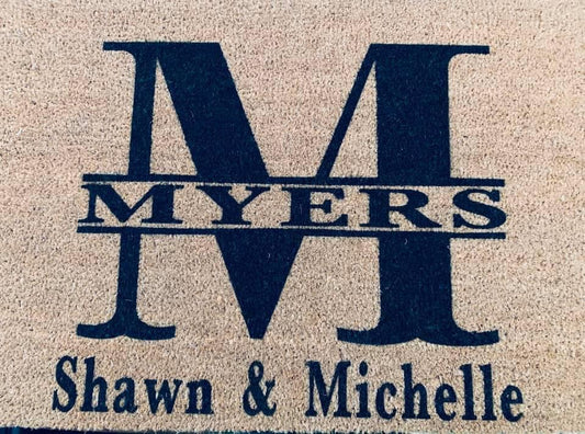Monogram Doormat