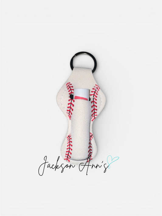 DISCONTINUED - Baseball Chapstick Keychain