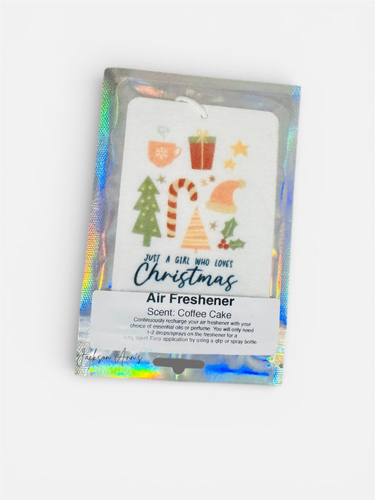 Air Freshener - Girl Who Loves Christmas