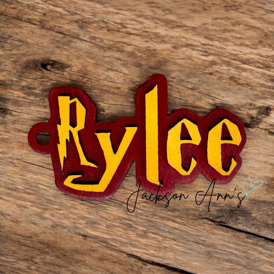 Wizard Font Personalized Bag Tag / Keychain