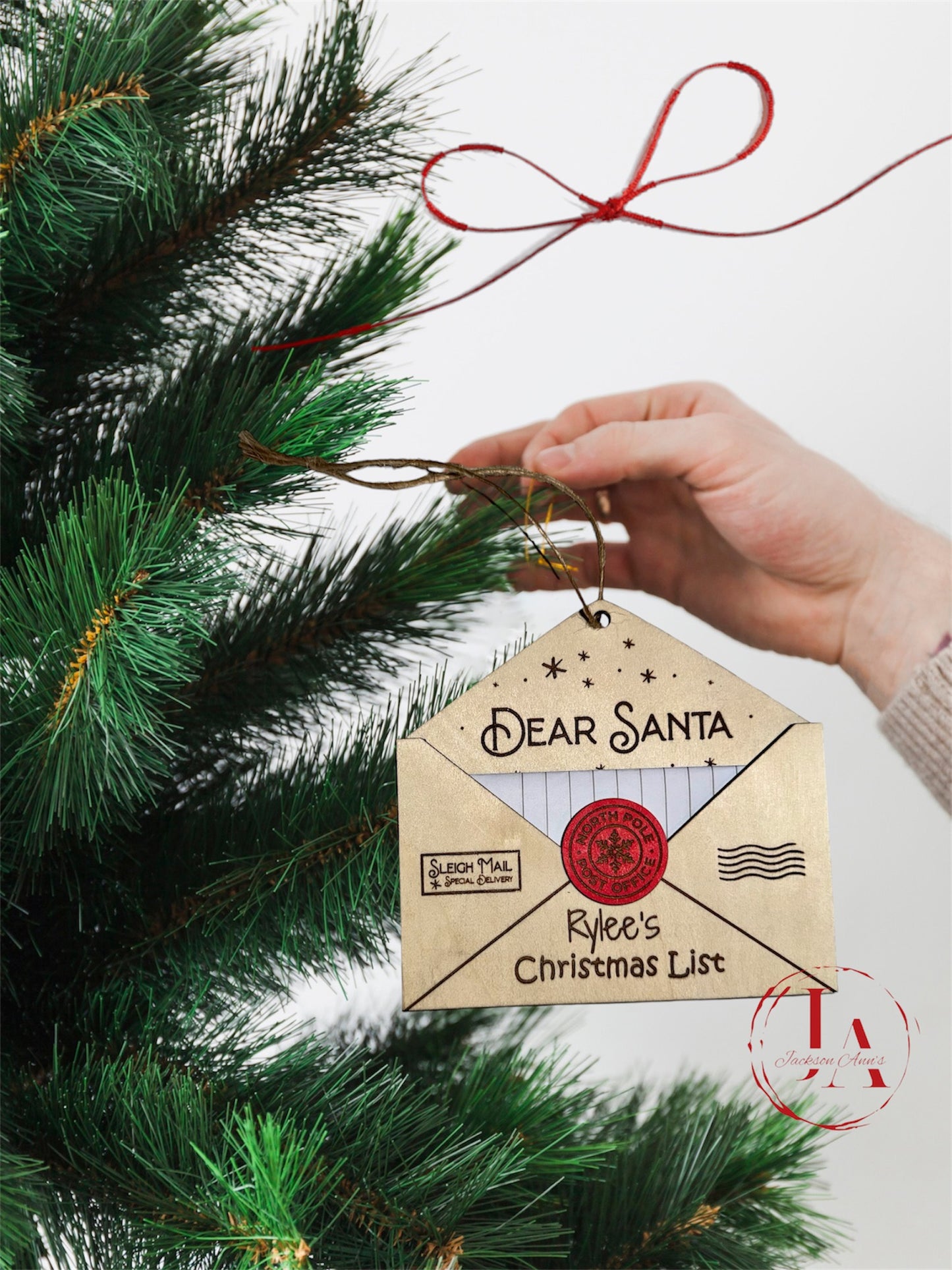 Dear Santa Christmas List Envelope - Personalized