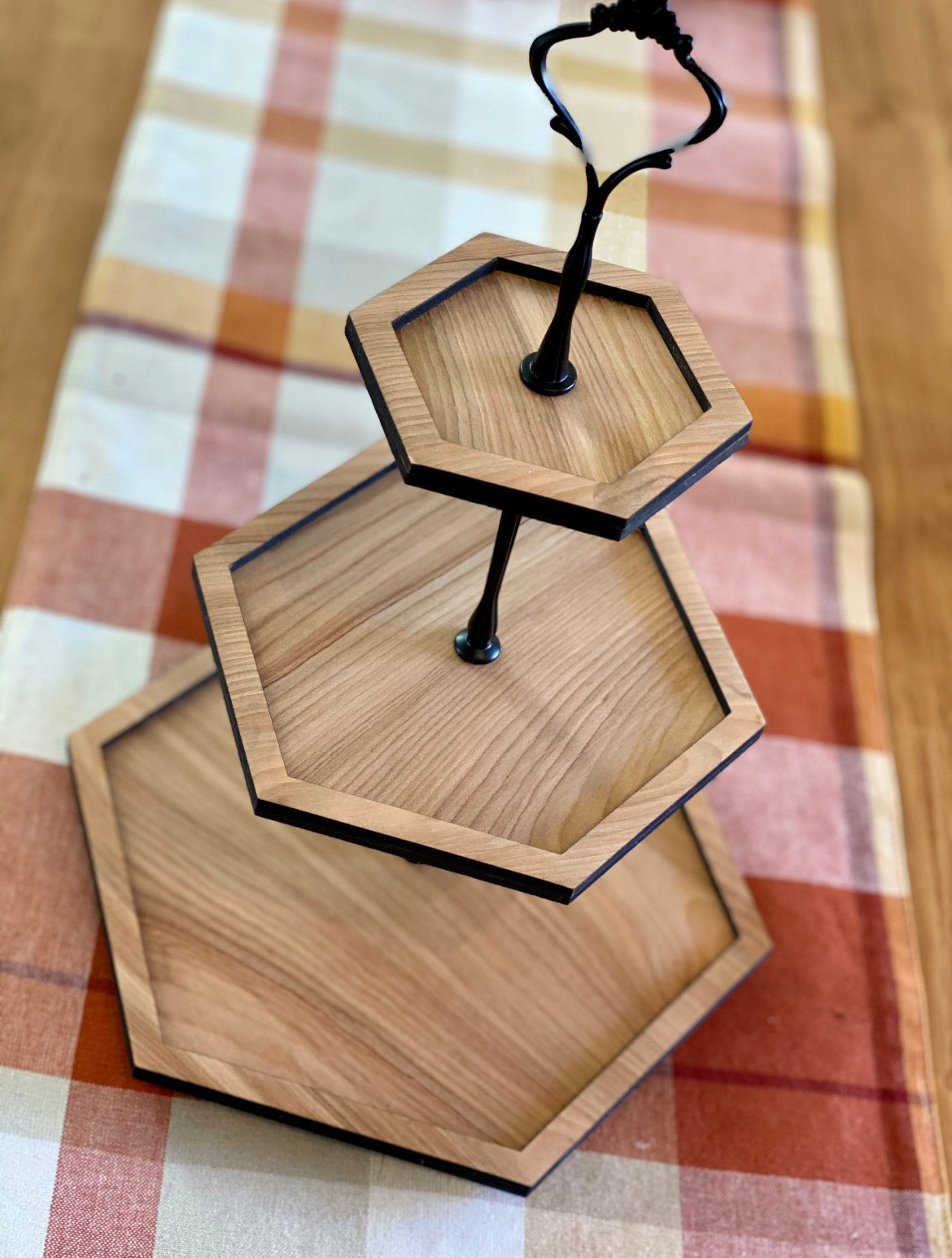 Hexagon Tiered Tray