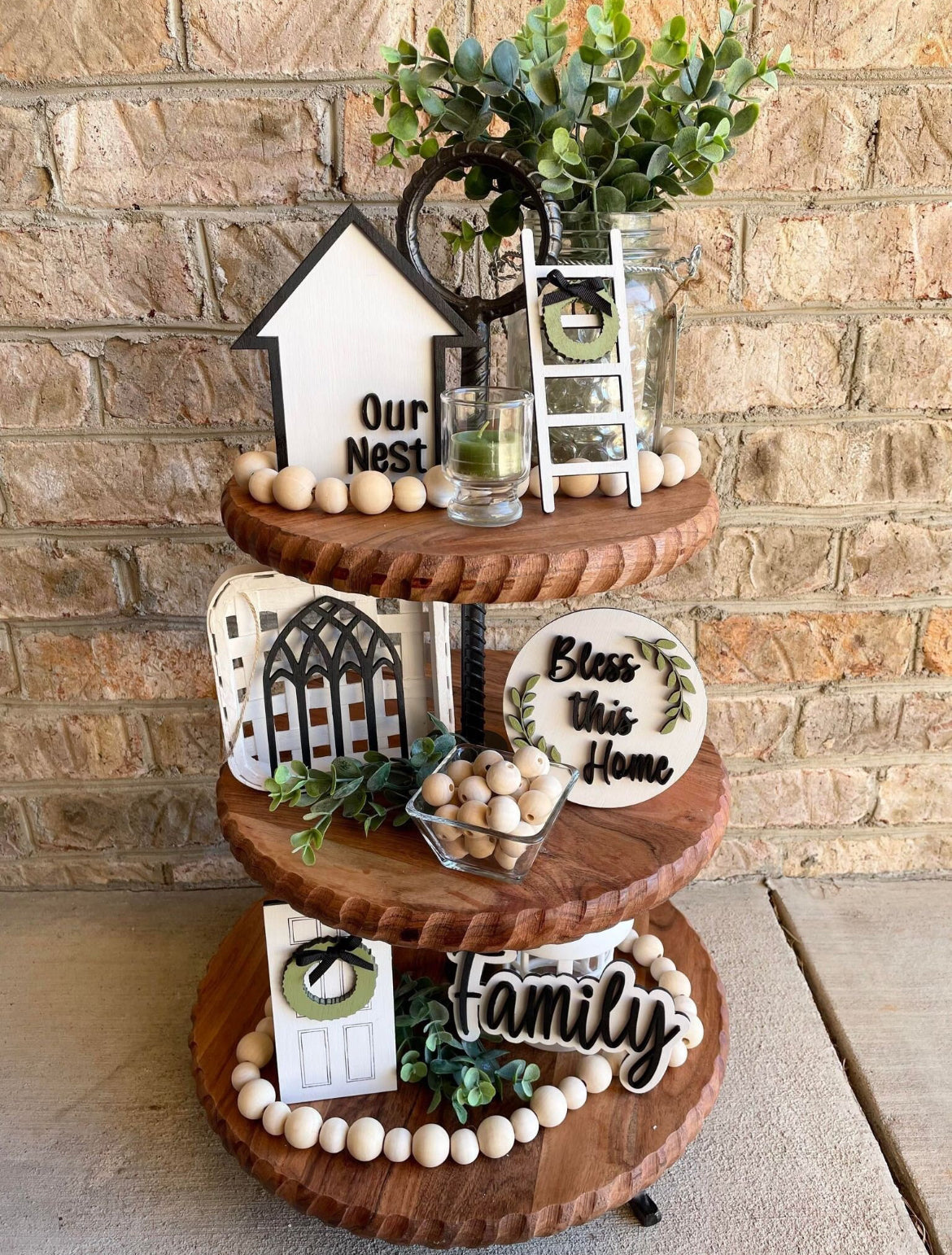 Home & Family Tiered Tray Set