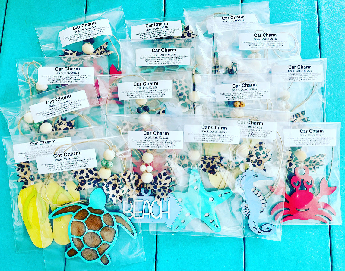 Summer & Beach Car Charms