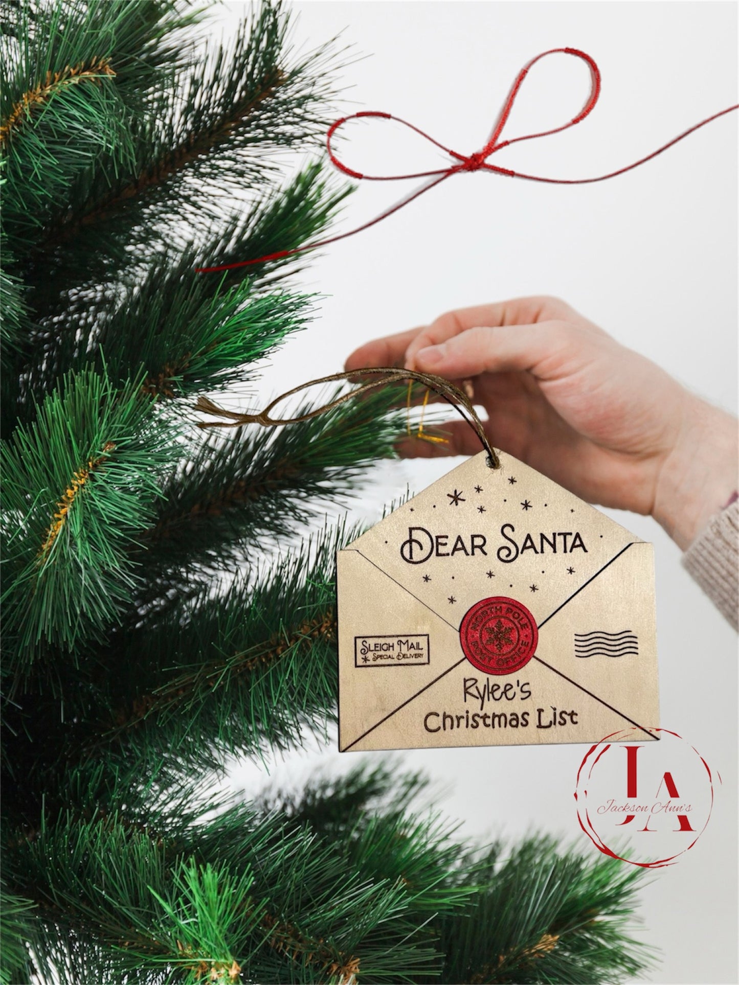 Dear Santa Christmas List Envelope - Personalized