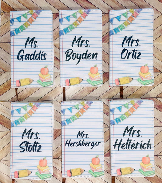 Personalized Teacher Notebook - A6