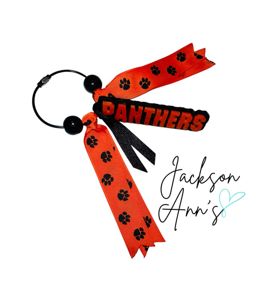 Panthers Bag Tag (Orange & Black)