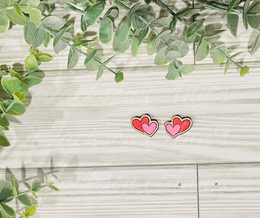 Heart Stud Earrings
