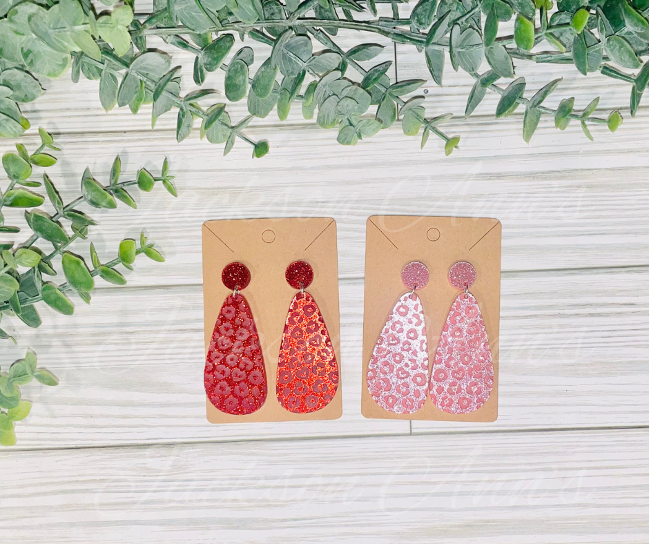 Leopard Drop Earrings