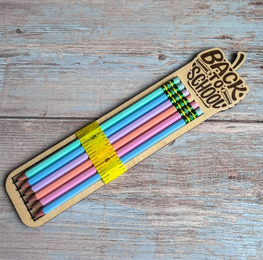 Personalized Ticonderoga Pencils With Back to School Backers