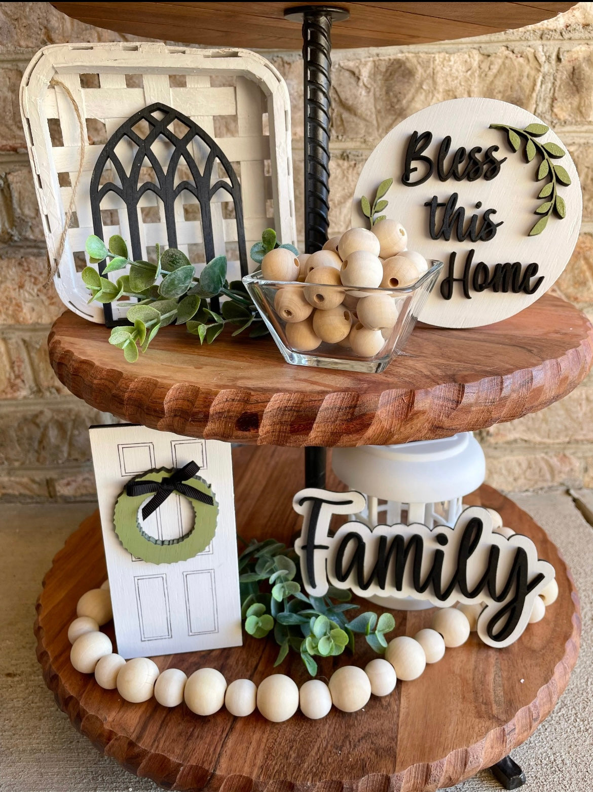 Home & Family Tiered Tray Set