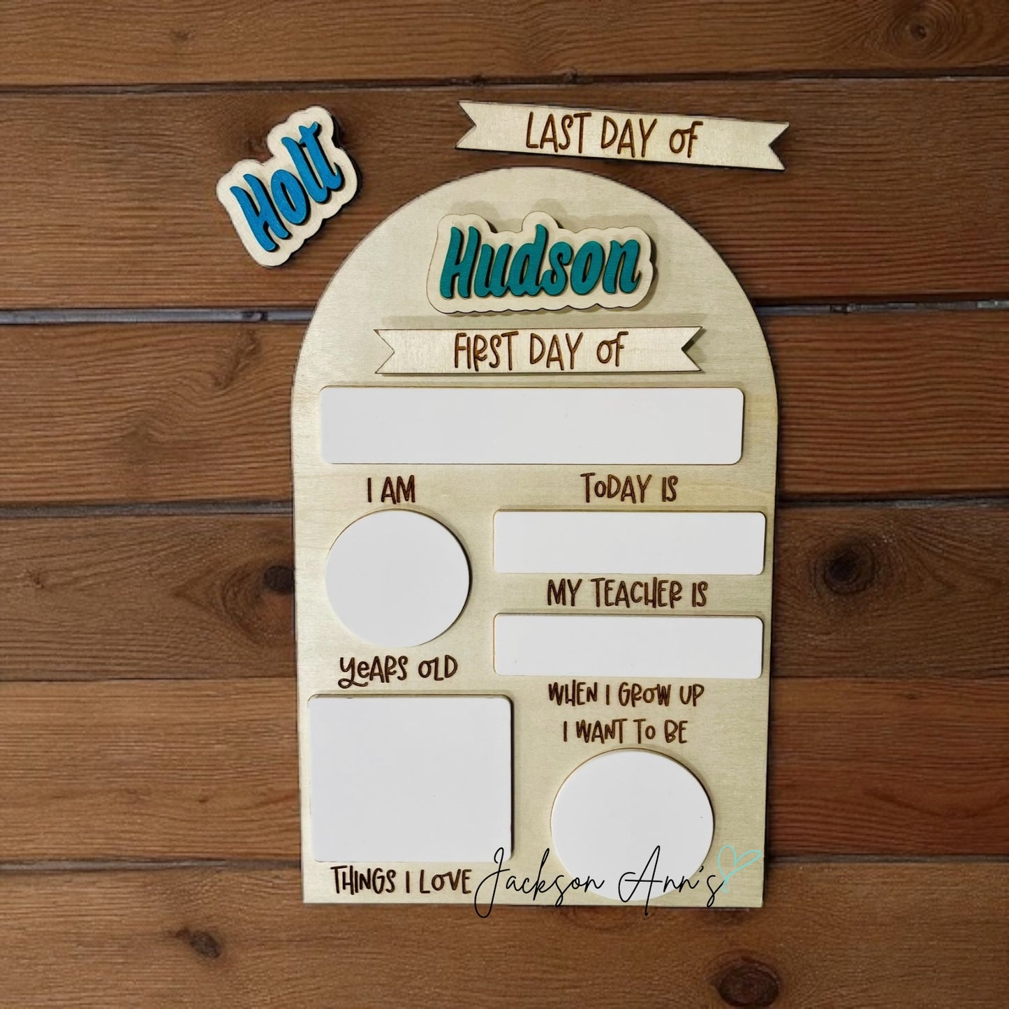 Interchangeable First/Last Day of School Sign