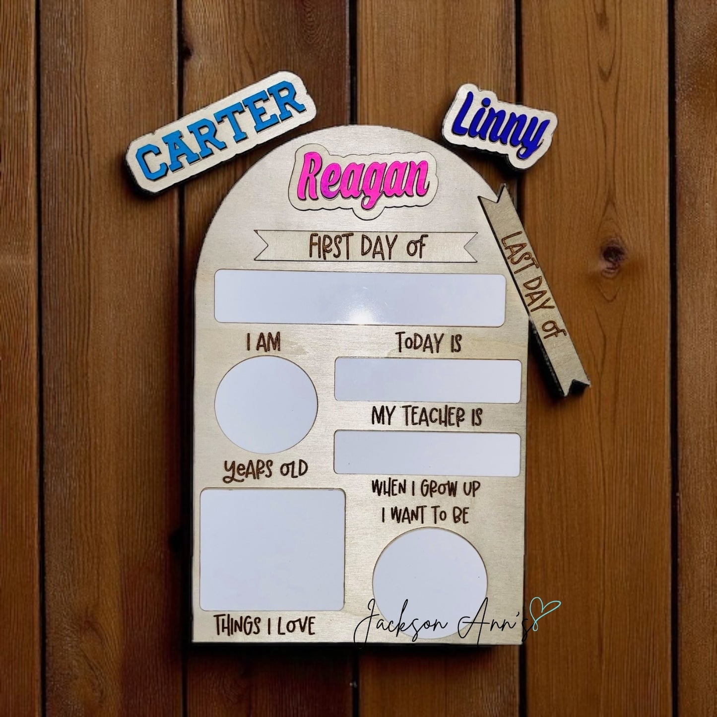 Interchangeable First/Last Day of School Sign