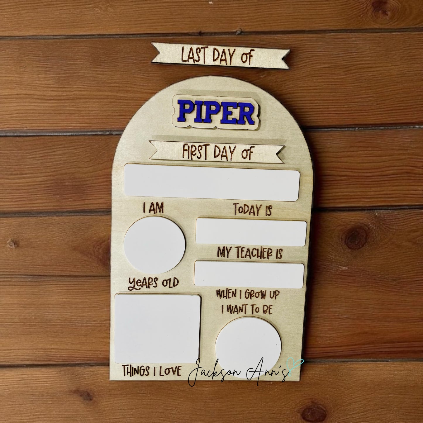 Interchangeable First/Last Day of School Sign