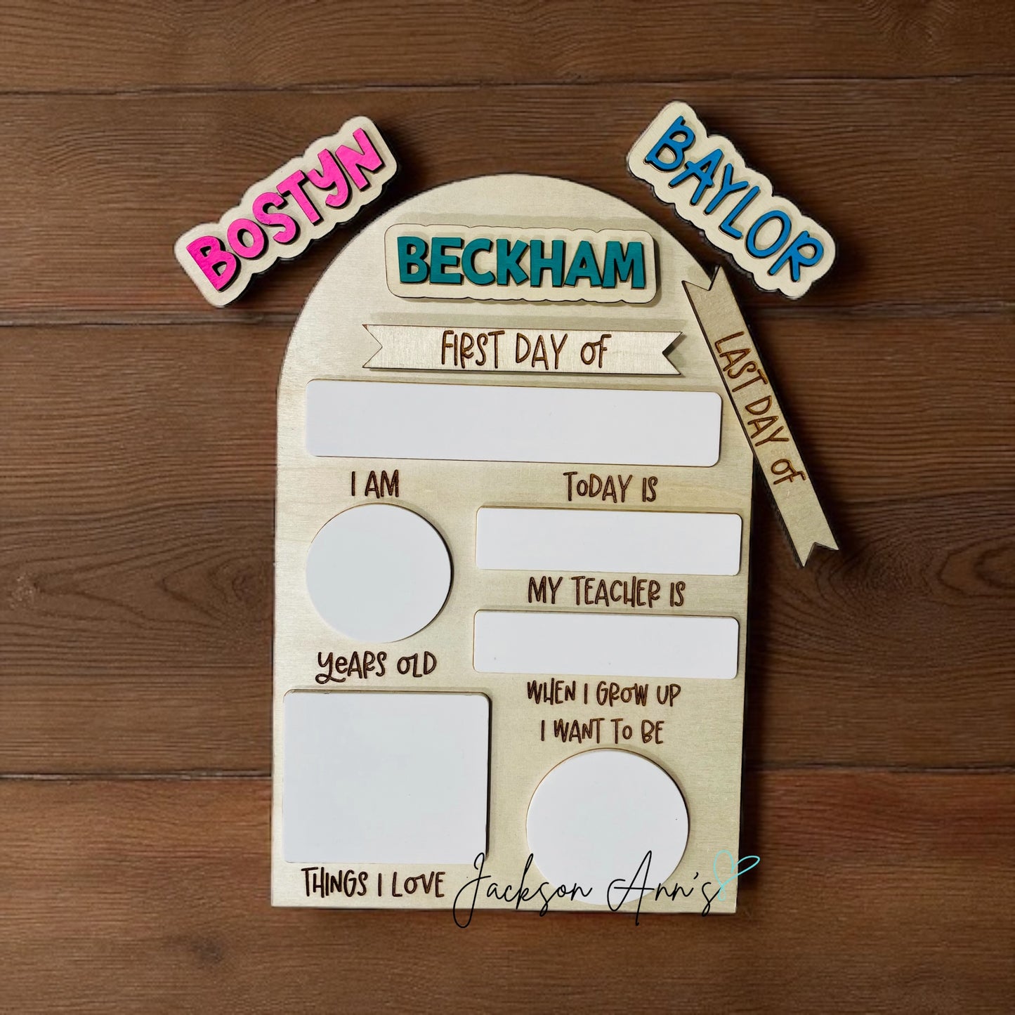 Interchangeable First/Last Day of School Sign