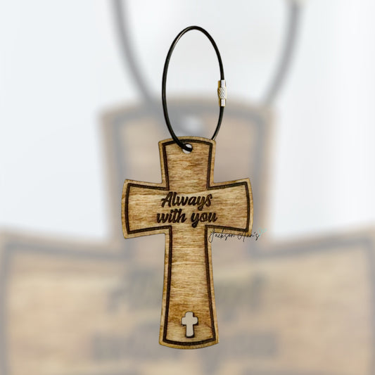 Cross: Always With You - Bag Tag or Keychain
