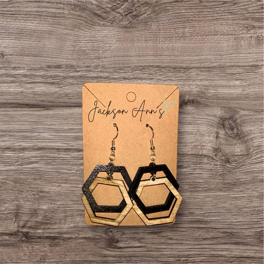 Hexagon Infinite Earrings (Dangle)