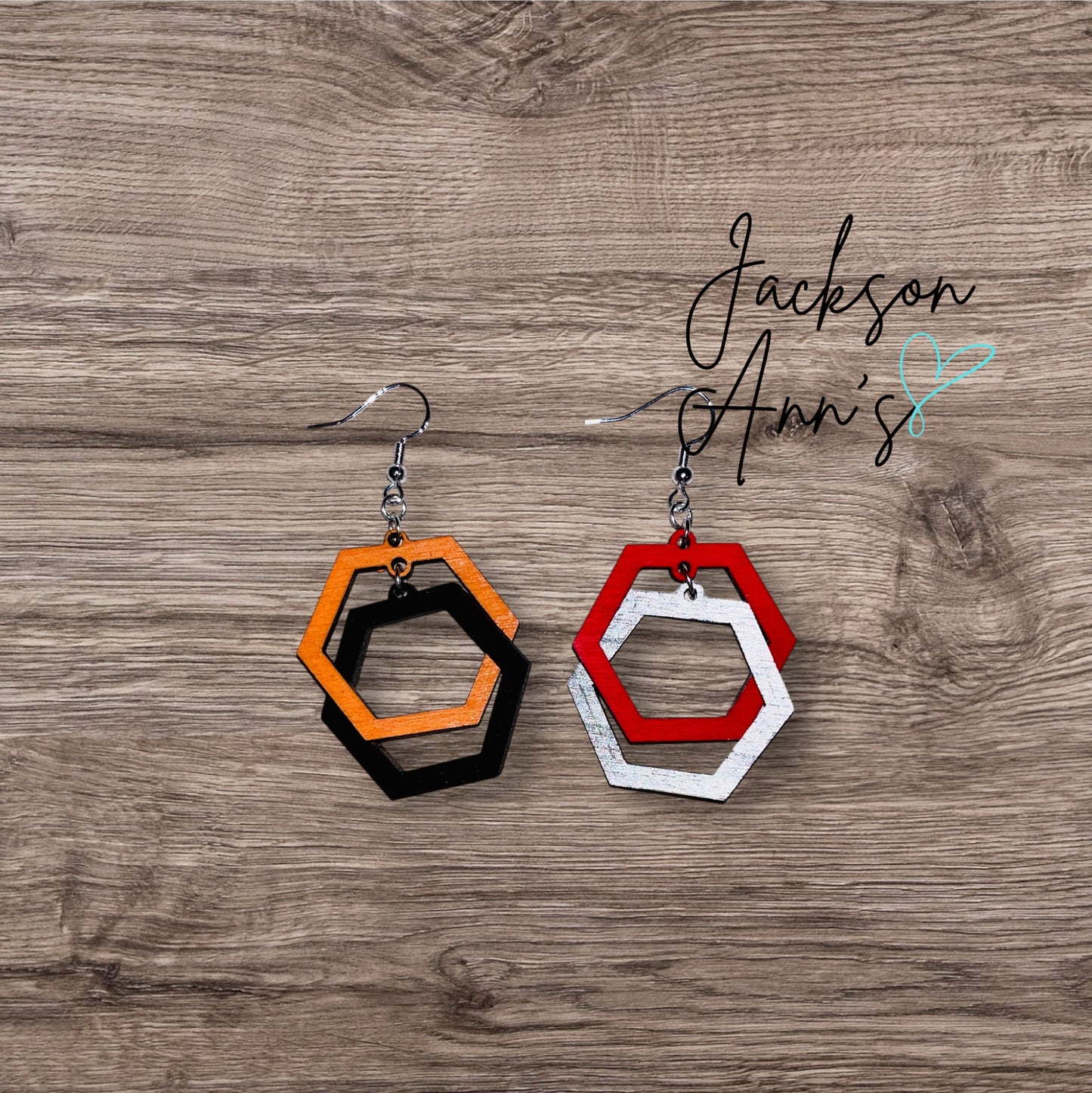 Hexagon Infinite Earrings (Stud)