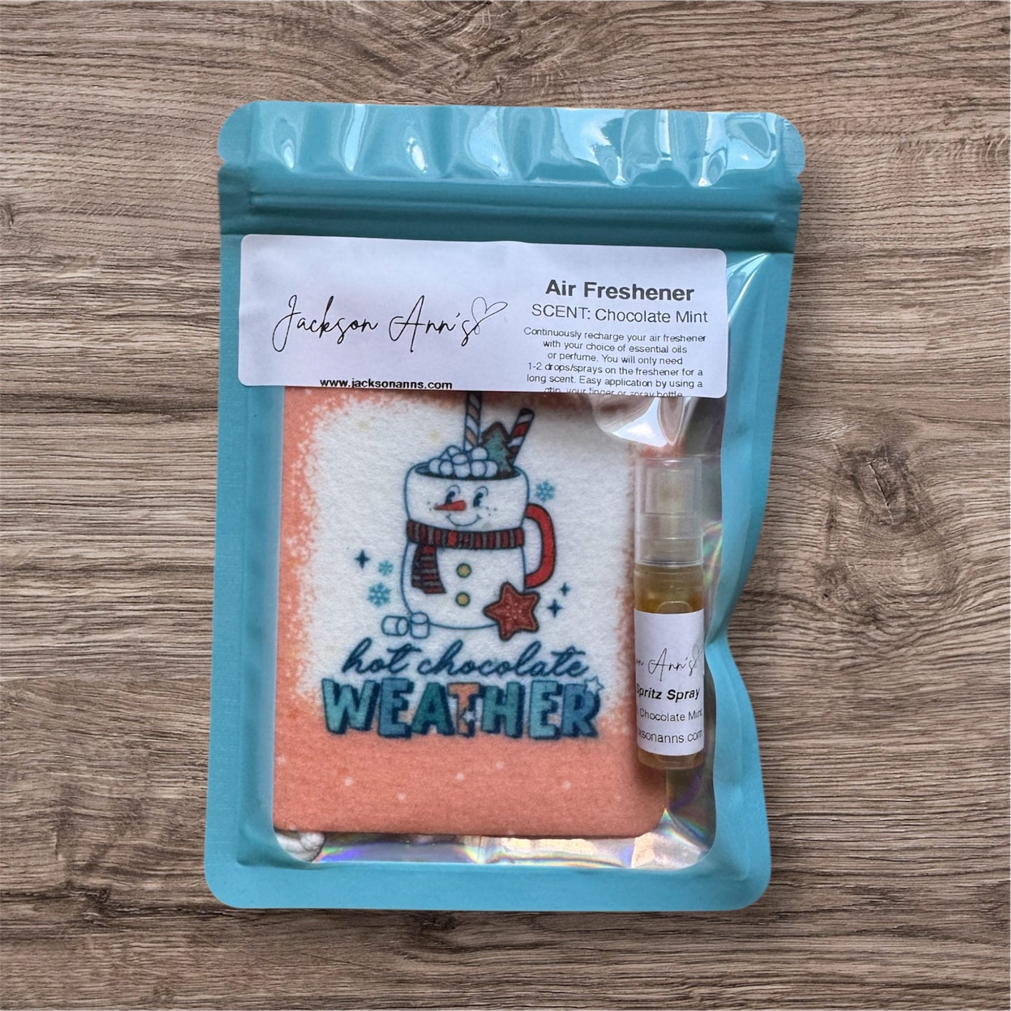 Winter Air Fresheners with Mini Spritz Spray